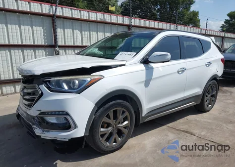 2017 Hyundai Santa Fe Sport z USA, uszkodzony, nr VIN 5NMZW4LA1HH042352